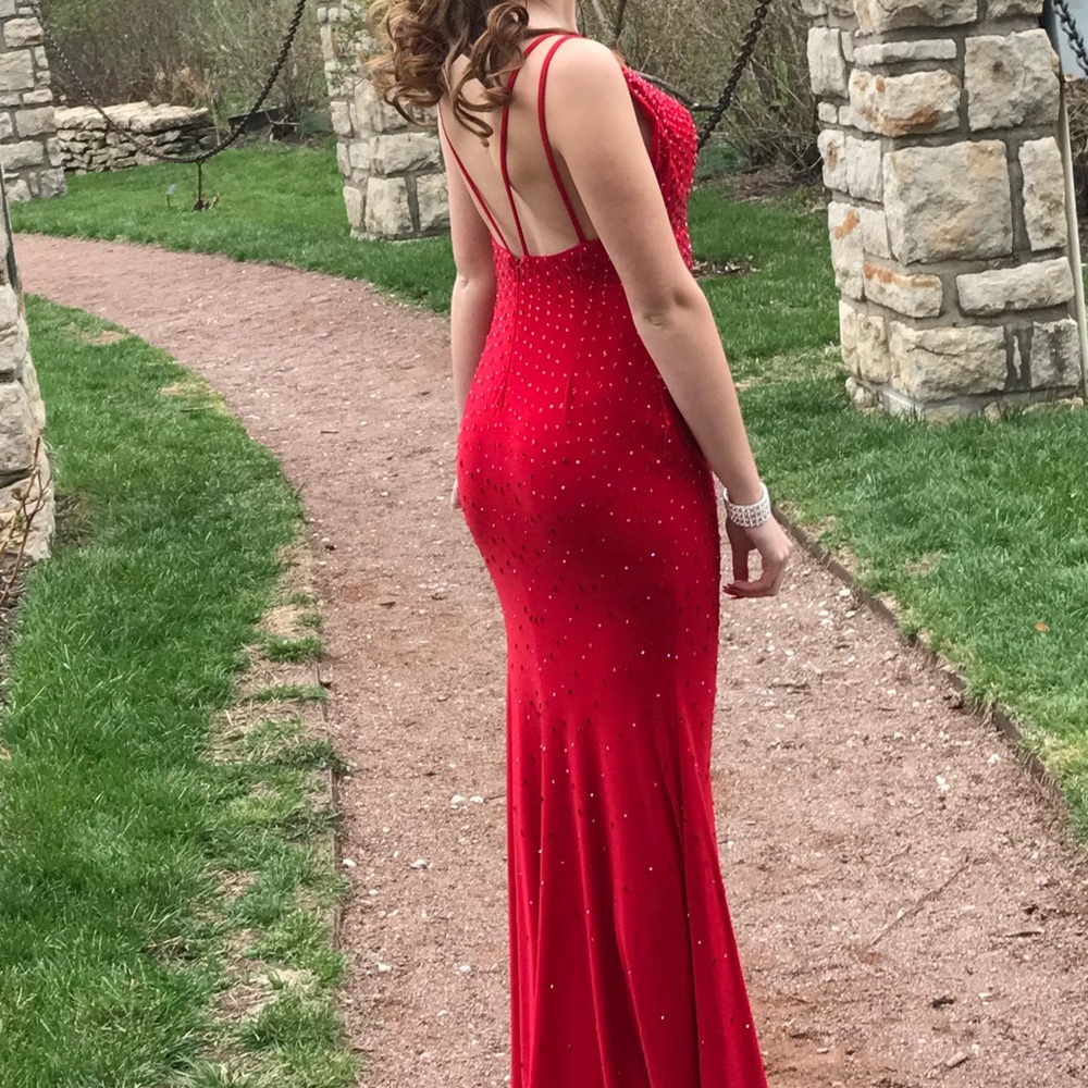 Red Prom Dress - Picture 3 of 5